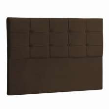 Cabeceira Solteiro Ana Luisa 90 CM Suede Marrom - D A Decor