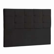Cabeceira Solteiro Ana Luisa 90 CM Suede Preto - D A Decor