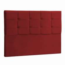 Cabeceira Solteiro Ana Luisa 90 CM Suede Vermelho - D A Decor