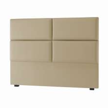 Cabeceira Solteiro Bia 90 CM Suede Marfim - D A Decor