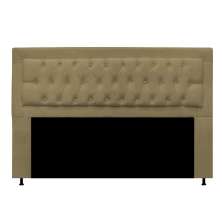 Cabeceira Solteiro Bianca 90 CM Suede Bege - D A Decor
