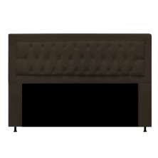 Cabeceira Solteiro Bianca 90 CM Suede Marrom - D A Decor