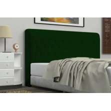 Cabeceira Solteiro Brenda 90 CM Suede Verde - D A Decor