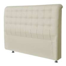 Cabeceira Solteiro Imperatriz 90 CM Suede Marfim - D A Decor