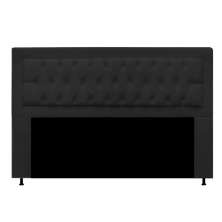 Cabeceira Solteiro Lunna 90 CM Suede Preto - D A Decor