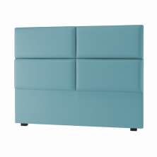 Cabeceira Solteiro Megan 90 CM Suede Azul Turquesa- D A Decor