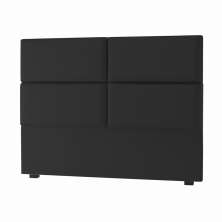 Cabeceira Solteiro Megan 90 CM Suede Preto - D A Decor