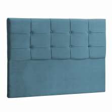 Cabeceira Solteiro Mel 90 CM Suede Azul Turquesa- D A Decor