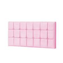 Painel Estofada Espanha 140CM Casal Strass Suede Rosa - D A DECOR