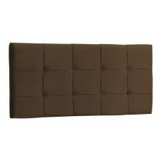 Painel King Jordania 195 CM Marrom - D A Decor