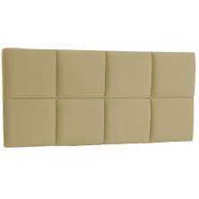 Painel King Poliana 195 CM Bege - D A Decor