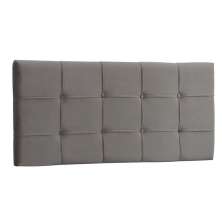 Painel Queen Ana Luisa 160 CM Cinza - D A Decor
