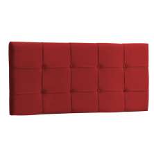 Painel Solteiro Ana Luisa 90 CM Vermelho - D A Decor