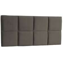 Painel Solteiro Poliana 90 CM Cinza - D A Decor
