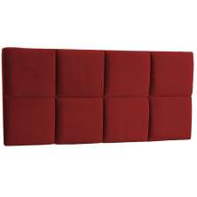 Painel Solteiro Poliana 90 CM Vermelho - D A Decor