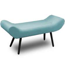 Recamier Áustria 120 CM Suede Azul Turquesa- D A Decor