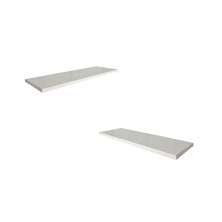2 Tampo Prateleira Branco 50x17 MDF s/ suporte