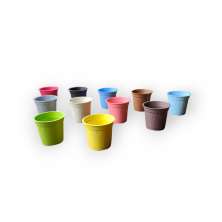 KIT 11 Vasinhos Suculenta colorido Mini vaso Plástico Flor Decoração.