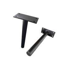KIT 2 Pés de Metal 18cm Preto Multiuso Para Armário Mesas de Cabeceiras e Camas