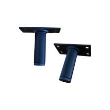 Pezinho 6cm Pé Multiuso Preto Metal - 6un