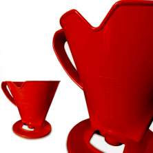 Porta Filtro de Café Supremo Tamanho 103 - Vermelho