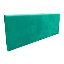 Cabeceira Painel Clean Cama Box Casal 140 cm Suede Verde Turquesa - D'Rossi