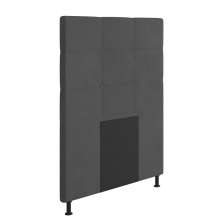 Cabeceira Stambul Para Cama Box Solteiro 90 cm Suede Grafite - D'Rossi