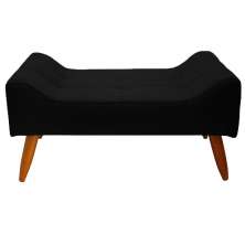 Puff Decorativo Cancun Suede Preto Trazendo Conforto ao seu Pet