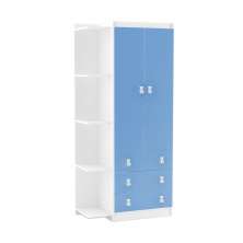 Guarda-Roupa Infantil Enzo 2 Portas 3 Gavetas Branco e Azul