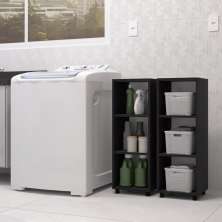 Estante Modular 3 Nichos Austin Preto