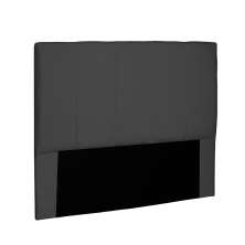 Cabeceira Arizona Para Cama Box Solteiro 90 cm Suede Preto - D'Rossi