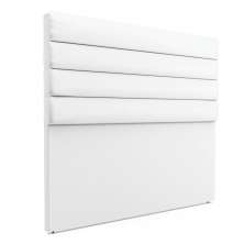 Cabeceira California Para Cama Box Casal 140 cm Corino Branco - D'Rossi