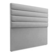 Cabeceira California Para Cama Box Casal 140 cm Suede Cinza - D'Rossi