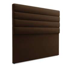 Cabeceira California Para Cama Box Casal 140 cm Suede Marrom - D'Rossi