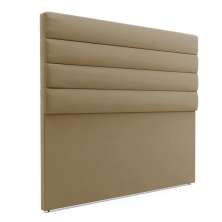 Cabeceira California Para Cama Box Casal 140 cm Suede Marrom Rato - D'Rossi