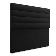 Cabeceira California Para Cama Box Casal 140 cm Suede Preto - D'Rossi