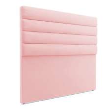 Cabeceira California Para Cama Box Casal 140 cm Suede Rosa Bebê - D'Rossi