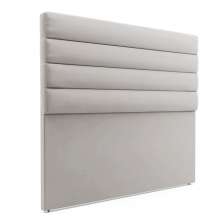 Cabeceira California Para Cama Box Casal 140 cm Veludo Cinza - D'Rossi