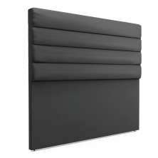 Cabeceira California Para Cama Box Queen 160 cm Corino Preto - D'Rossi