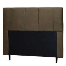 Cabeceira Donna Para Cama Box King 193 cm Suede Marrom -  D'Rossi