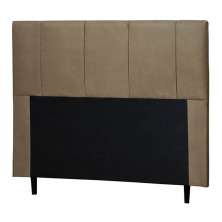 Cabeceira Donna Para Cama Box Queen 160 cm Suede Bege -  D'Rossi