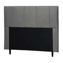 Cabeceira Donna Para Cama Box Queen 160 cm Suede Cinza -  D'Rossi