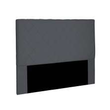 Cabeceira Dubai Para Cama Box Casal 140 cm Suede Cinza - D'Rossi