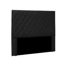 Cabeceira Dubai Para Cama Box Queen 160 cm Corino Preto - D'Rossi