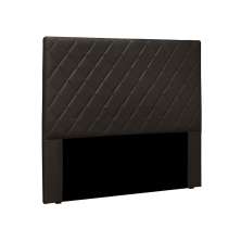 Cabeceira Dubai Para Cama Box Solteiro 90 cm Corino Marrom - D'Rossi