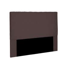 Cabeceira Dubai Para Cama Box Solteiro 90 cm Suede Café - D'Rossi