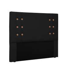 Cabeceira Gênova Para Cama Box Casal 140 cm Corino Preto - D'Rossi