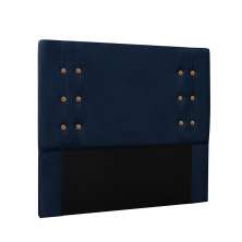 Cabeceira Gênova Para Cama Box Casal 140 cm Suede Azul Marinho - D'Rossi