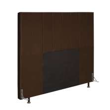 Cabeceira Jade Para Cama Box Casal 140 cm Veludo Marrom - D'Rossi