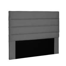 Cabeceira La Italiana Para Cama Box Solteiro 90 cm Suede Cinza- D'Rossi